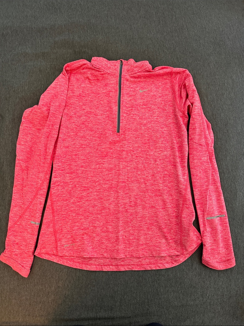 Nike Women’s ' Heather Pink Half-Zip Hoodie